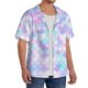 thumbnail image 2 of Fotbe Rainbow Scales Camisa Estampada de Manga Corta para Hombre, Casual de Verano, Estilo Playero, Sin Arrugas-Small, 2 of 5