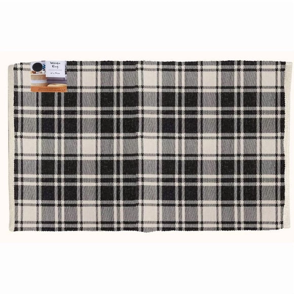 ACNT RUG CHECK BLK/WHT(Pack of 1)