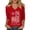 Red-A-30505aa, variant on Trgacdwlo S-5XL Plus Size 250 Anniversary USA Shirt V Neck Womens 3/4 Sleeve T Shirts We the People Patriotic Shirts for Women Navy XXXL