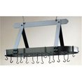 thumbnail image 1 of Old Dutch International 36 x 19 x 15.5 Oval Graphite Pot Rack with Grid and 16 Hooks - 107GU, 1 of 1