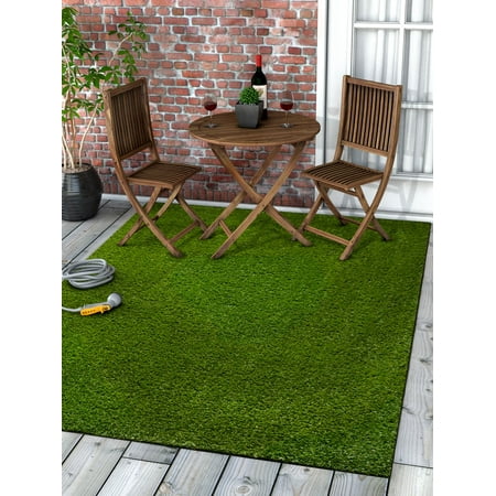Well Woven Super Lawn Artificial Grass Indoor/Outdoor Synthetic Turf Fade Resistant Easy