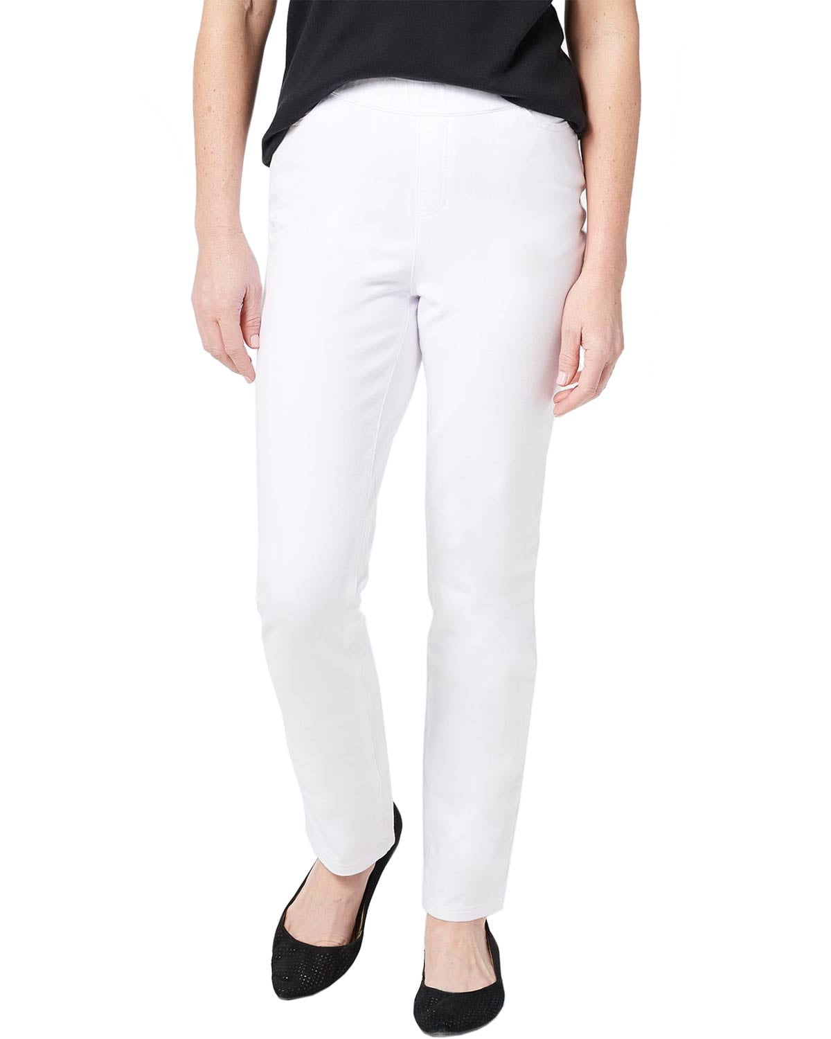 Denim & Co. Denim & Co. Womens Comfy Knit Straight Leg Jeans with