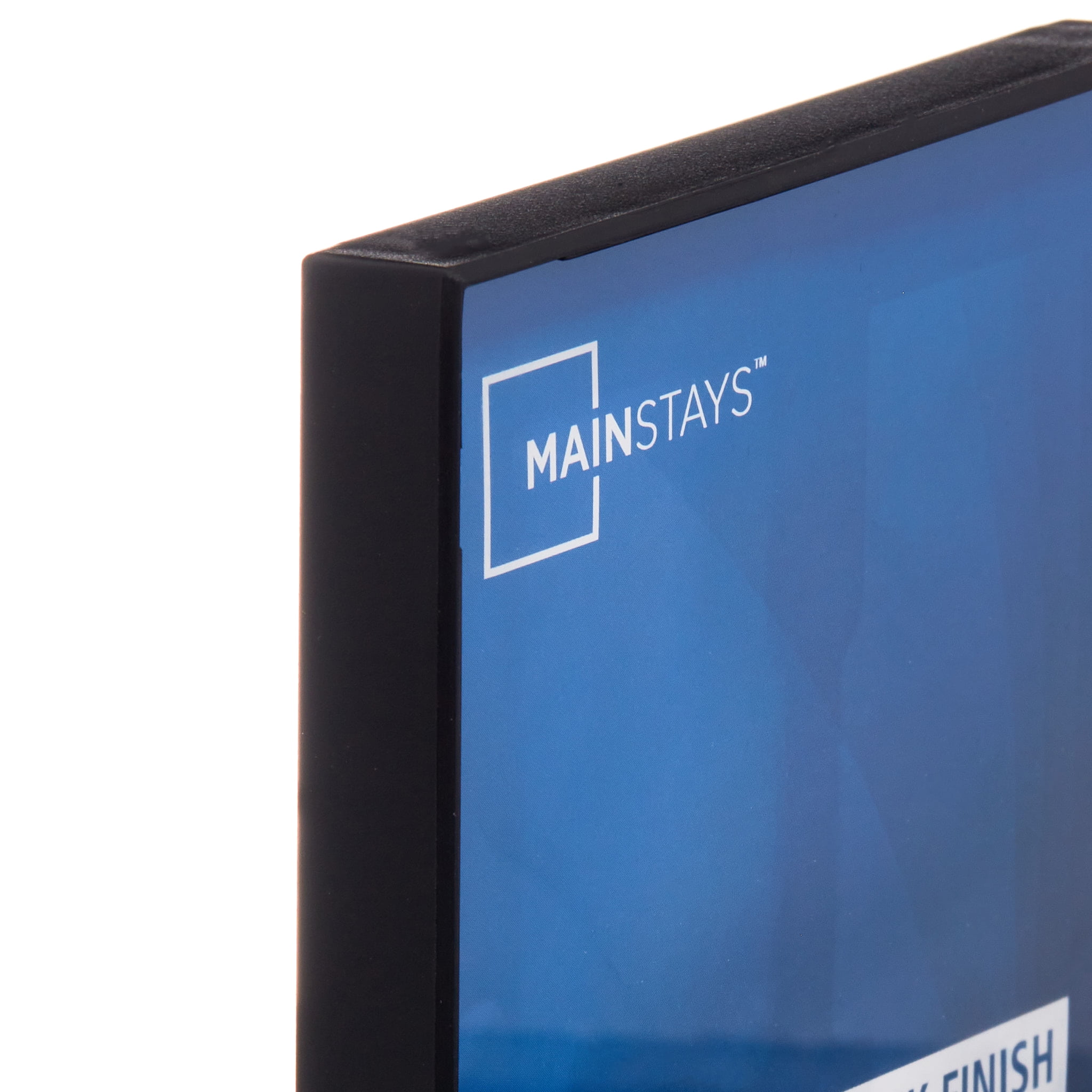 Mainstays 4 x 6 Picture Frame, Black, Front Loading, Wall or Tabletop Display, Set of 6