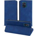 thumbnail image 6 of Wallet Case for Samsung Galaxy A51, Premium PU Leather Case Vintage Matte Wallet Flip Cover [Card Slots] [Magnetic Closure] Stand Function Folio Shockproof Full Protector - Blue, 6 of 8