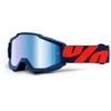 100% Accuri Raleigh MX Goggles Blue/Orange/Blue Mirror Lens