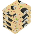 thumbnail image 3 of Sushi Roll Pattern Washcloth 12x12in Set, 6 Pack Absorbent Cotton Towel Square Kitchen Dishes Towels, Soft Cleaning Face Hand Towel Fast Drying Wash cloth, 3 of 7
