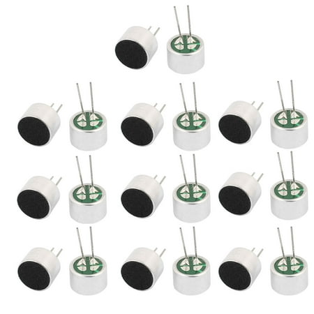 Electret Microphone Element - 20pcs 10x7mm 30-44dB Electret Condenser Microphone High Sensitivity Pickup