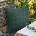 thumbnail image 3 of Throw Pillow Covers 24x24 Inch, Forest Green Decorative Pillow Cases for Couch Sofa Bed, Farmhouse Vintage Green Solid Color Cotton Linen Square Home Decor Pillowcases with Hidden Zipper, 3 of 9