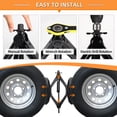 thumbnail image 4 of OULEME RV Tire Stabilizer, X-Shaped Wheel Chock for Dual Axle Travel Trailer Camper, Anti-Move Tandem Wheel Wedge, 2 Pack, 4 of 7
