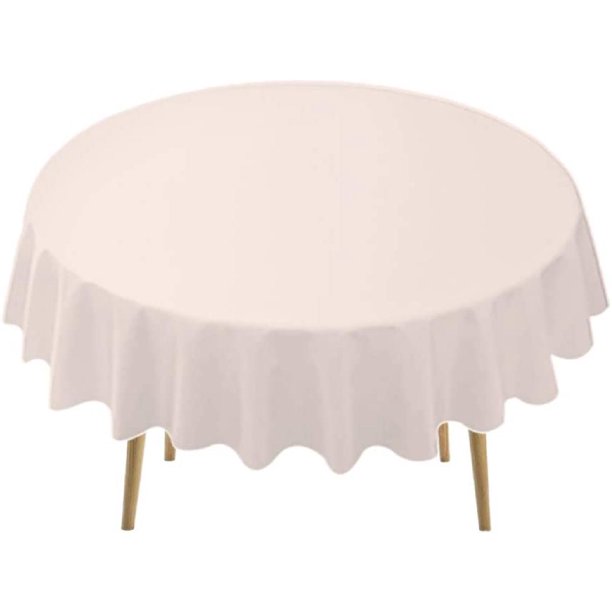 Blush Pink Plastic Tablecloths 2 Pack Light Peach Disposable Table