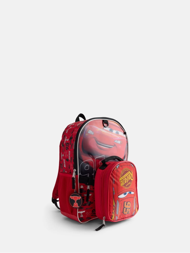 Disney Cars Boys Lightning McQueen Backpack Set with Lunch Bag