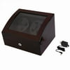 Quiet Automatic Rotation 4+6 Watch Winder Display Box Storage Holder Case on Clearance