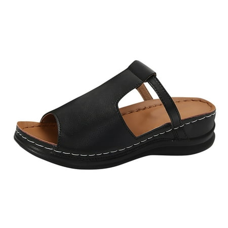 

Women s Fashion Open Toe Irregular Upper Sandal Slippers Casual Lightweight Comfortable Outdoor Slippers