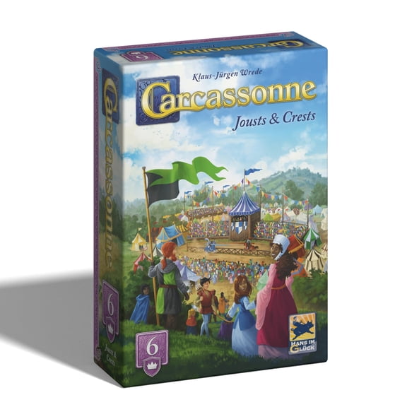 Carcassonne Exp. 6: Jousts & Crests Family Strategy Board Game Expansion for Ages 8 , from Asmodee