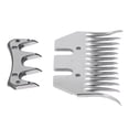 thumbnail image 4 of Cuchillas de tijeras de oveja, cuchilla de corte de lana curvada, 13 dientes, cortadora de lana, peine, cortador, recortadora, juego de accesorios, 4 of 14