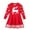 Red, variant on Mikilon Children's Clothing Girls Dress Christmas Children Sweater Fawn Dress for 6-7 Years Child