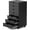 Black, variant on 5 Drawer Mobile File Cabinet Under Desk Storage Organization with Wheels Vertical Filing Chest Rolling Wood Small Desk Printer Stand for Home Office