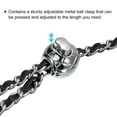 thumbnail image 5 of Purse Chain Strap, 47 Inch Leather Iron Chain Strap Adjustable Handbag Chains Cross Body Replacement Black/Silver Tone, 5 of 5