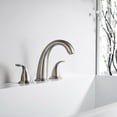 thumbnail image 6 of Sumerain S2142NS Brushed Nickel Tub Faucet 2 Handle,Deck Mount 3 Hole Bathtub Faucet Brass Roman Tub Faucet,High Flow, 6 of 7