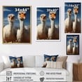 thumbnail image 4 of Designart "Portrait Of Ostrich Harmony" Ostriches Floater Framed Canvas Wall Art, 4 of 5