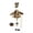 Coffee, variant on Outdoor Decor Geese Statue with Interactive Accessories for Garden and Porch Displays(Coffee)