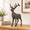 Standing Deer, variant on Lying Deer Heavy Duty Cast Iron Rustic Brown Decorative Statue