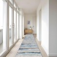 thumbnail image 4 of Extra Long 3x20 Runner Rug - Washable Hallway Rug with Non Slip Rubber Backing for Entryway Kitchen Dining Room Low Pile Carpet Indoor Modern Abstract Home Decor Floor Mat for Hall Bathroom 3x20 Blue, 4 of 8