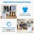 thumbnail image 4 of 125 pt. 6000 sq.ft. Commercial Dehumidifier with Built-in Pump, Auto Defrost in White, 4 of 8