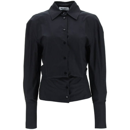 

The Attico Draped Cotton Shirt