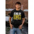 thumbnail image 4 of King of Kings Jesus Christ Believer Men's Graphic T Shirt Tees Brisco Brands L, 4 of 6