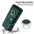 thumbnail image 4 of Compatible for Samsung Galaxy A15 Case with Card Holder, Wallet Case for Women Men with Rotation Finger Ring Stand, Accordion Style PU Leather Shockproof Case for Galaxy A15, Green, 4 of 7