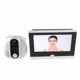 thumbnail image 4 of Cámara de mirilla inteligente inalámbrica Wifi vídeo bidireccional Visor de puerta Digital para seguridad del hogar, 4 of 5