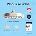thumbnail image 7 of SparkPod 6" Brushed Nickel High Pressure Round Showerhead, 7 of 7