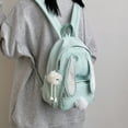 thumbnail image 5 of Fgnfyis Backpack for Girls Lightweight Cute Bunny Ear Design School Daypack for Middle Schoolers and Outdoor Adventures Preschool Backpack Green, 5 of 5