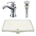 thumbnail image 1 of American Imaginations 20.75-in. W CSA Rectangle Bathroom Undermount Sink Set In Biscuit - Chrome Hardware - Overflow Drain Incl. AI-27101, 1 of 1