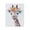 Whimsical Flower Crown Giraffe, variant on Stupell Industries Flower Crown Unicorn Canvas Wall Art, design by The Prints Vibe