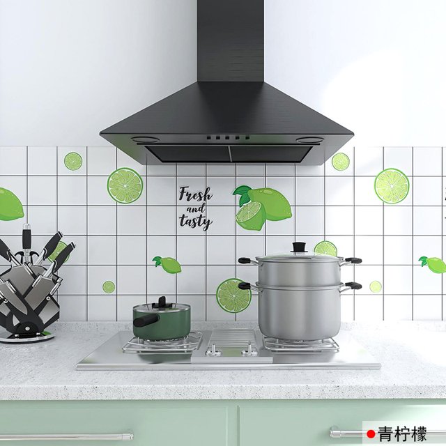 Kitchen Stove Oil-proof Sticker Waterproof High Temperature Resistant Wallpapers Kitchen Decoration Self Adhesive Contact Paper