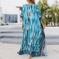 thumbnail image 4 of Minjewel Colorful Floral Beach Cover Up Robe for Women, Lightweight Long Sleeve Bikini Cover Up, Swimsuit Coverup,,Sun protection,Bathing Suit for Women,Sky Blue One Size, 4 of 4