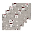 thumbnail image 2 of BZSMCE Towel Cotton Face Towel Soft Hand Towels Fashion Center Westie and Pup Crew Pattern, 2 of 9
