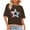 A-Brown, variant on GERsome Womens Crop Tops Short Sleeve Cropped T Shirts Casual Crew Neck Drop Shoulder Loose Fit Summer Graphic Tees, Sizes S-3XL