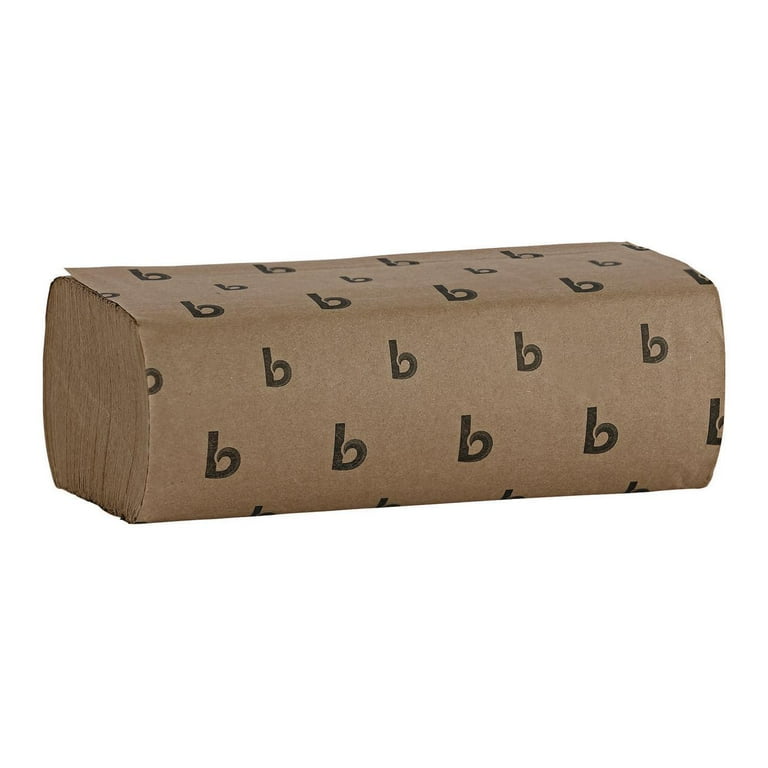 Singlefold Paper Towels, 9 x 9.45, Natural, 250/Pack, 16 Packs/Carton