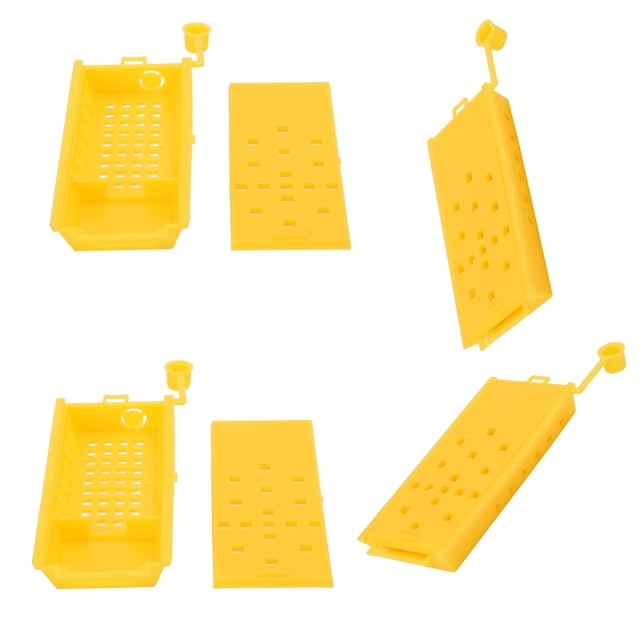 20Pcs Queen Bee Box, Yellow Beekeeper Equipment Queen Bee Cage, Farm For Beekeepers