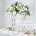 thumbnail image 6 of Efavormart 38" Gold Metal Floral Arch Frame Wedding Table Centerpiece Stand With Curvy Design, Large Table Display Or Aisle Prop, 6 of 11