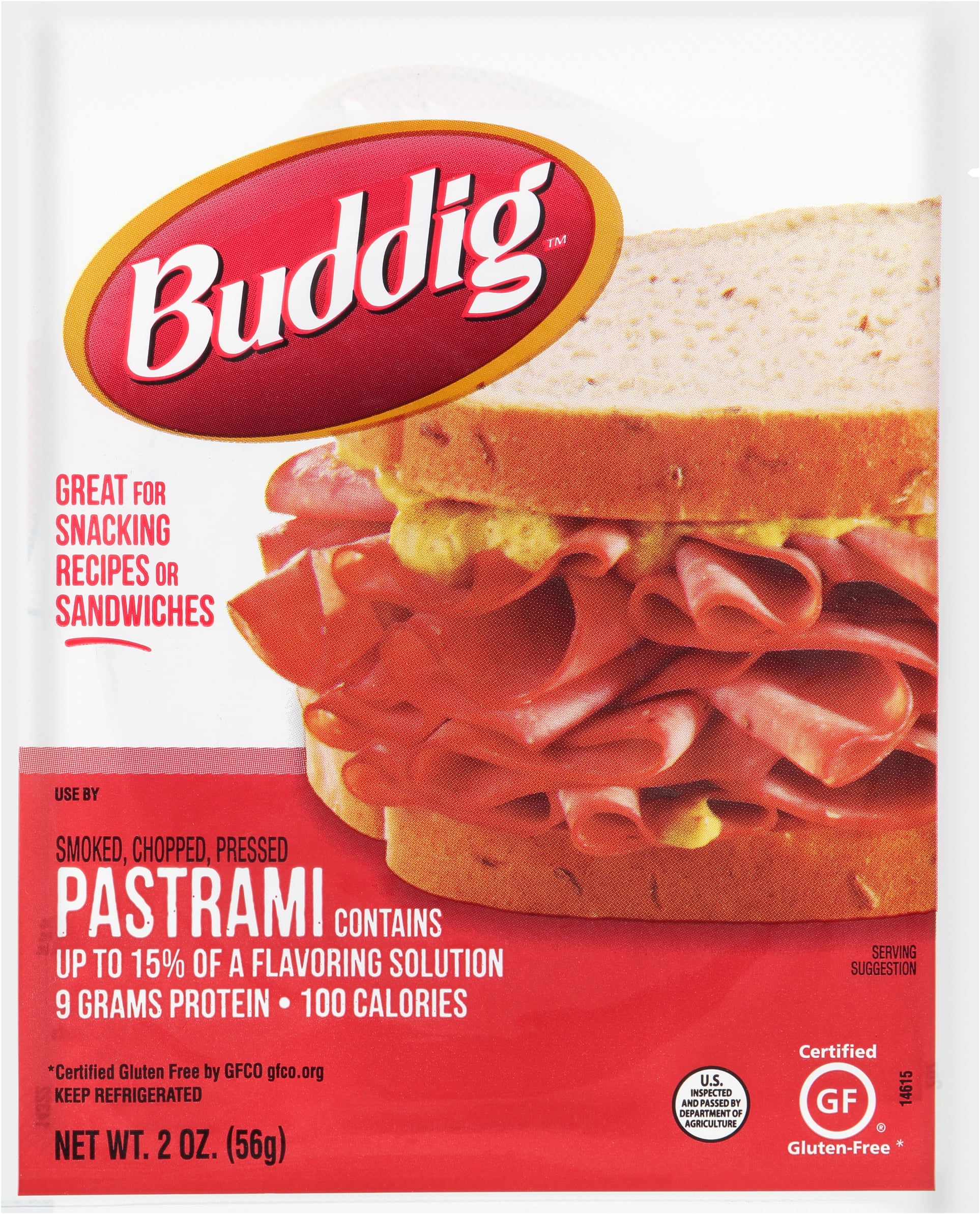 Buddig Original Pastrami 2 oz Sliced Walmart