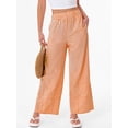 thumbnail image 3 of ANRABESS Womens Gingham Pants Wide Leg Elastic Waist Summer Casual Loose Palazzo Lounge Beach Vacation Trousers with Pockets, 3 of 8