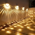 thumbnail image 3 of 6/4/2packs Solar Fence Lights Solar Deck Lights Solar Wall Lights Outdoor Fence Perfect Decorative Lighting Lamp For Fence Deck Patio Yard Garage Step Stair Lighting, 3 of 9
