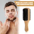 thumbnail image 4 of Cepillo para barba Gsbnjuy de doble cara, imitación madera, 4 of 7