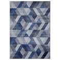 thumbnail image 1 of FairOnly Traditional Distressed Area Rugs Indoor Floor Cover Carpet Rug Velvet Mat Foldable Accent Rug 5'x7', Blue, 1 of 5