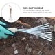 thumbnail image 4 of 1 rastrillo de jardín de acero inoxidable, herramienta de cultivo para excavar el suelo., 4 of 5