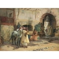 thumbnail image 3 of Frederick Arthur Bridgman 24x19 Black Modern Framed Museum Art Print Titled - Off for a Ride, Constantine, Algeria, 3 of 5